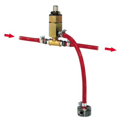 Close: Pressure reducer for hose-pumpe