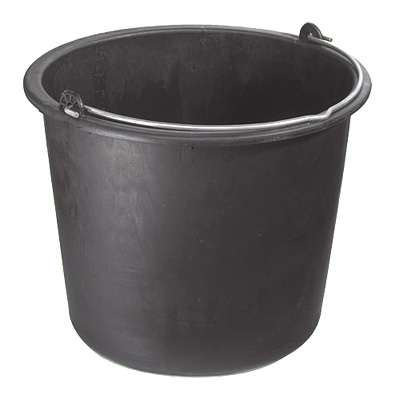 Close: building bucket (PP) 12 liter
