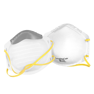 Close: Fine dust filter mask FFP2