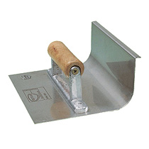 Concave tapered trowel for floors