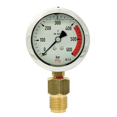 Close: Pressure gauges with diaphragm