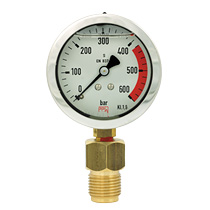 Pressure gauges with diaphragm