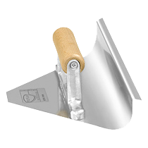 Concave tapered trowels