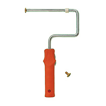 Roller handle with hollow plastic handle