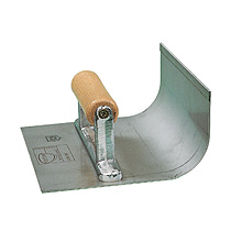 Concave tapered trowel for floors